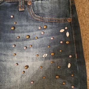 Jeweled demi shorts
